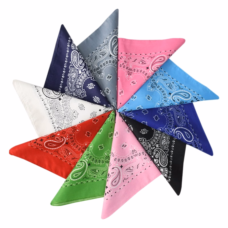 Paisley Print Polyester Bandana Headband