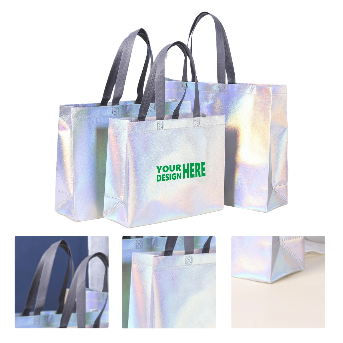 MOQ 50 Non-Woven Fabric Tote Bag for Clothing Store Promotion 1