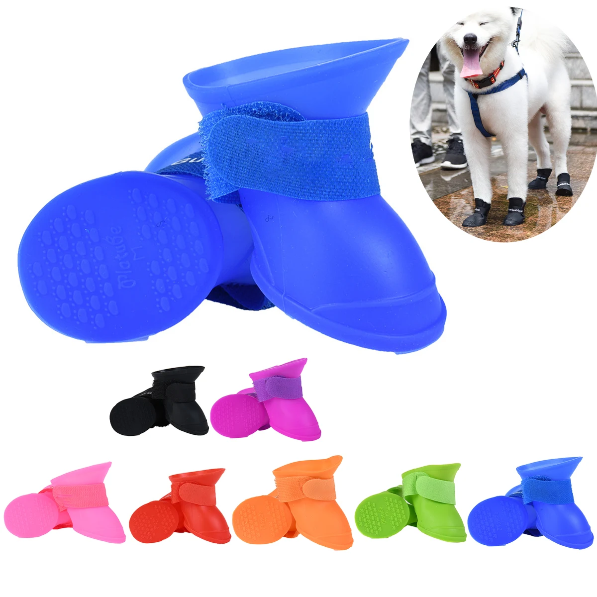 Anti-Skid Boots Waterproof Dog Shoes 1