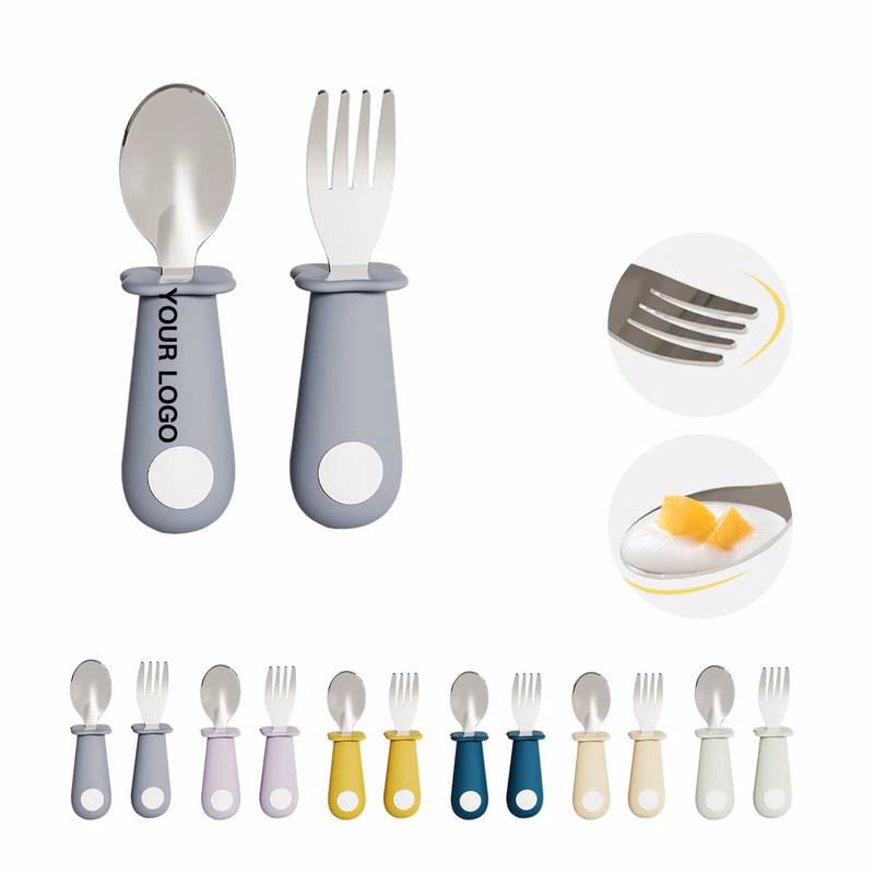 Soft Handle Baby Utensil Set for Feeding