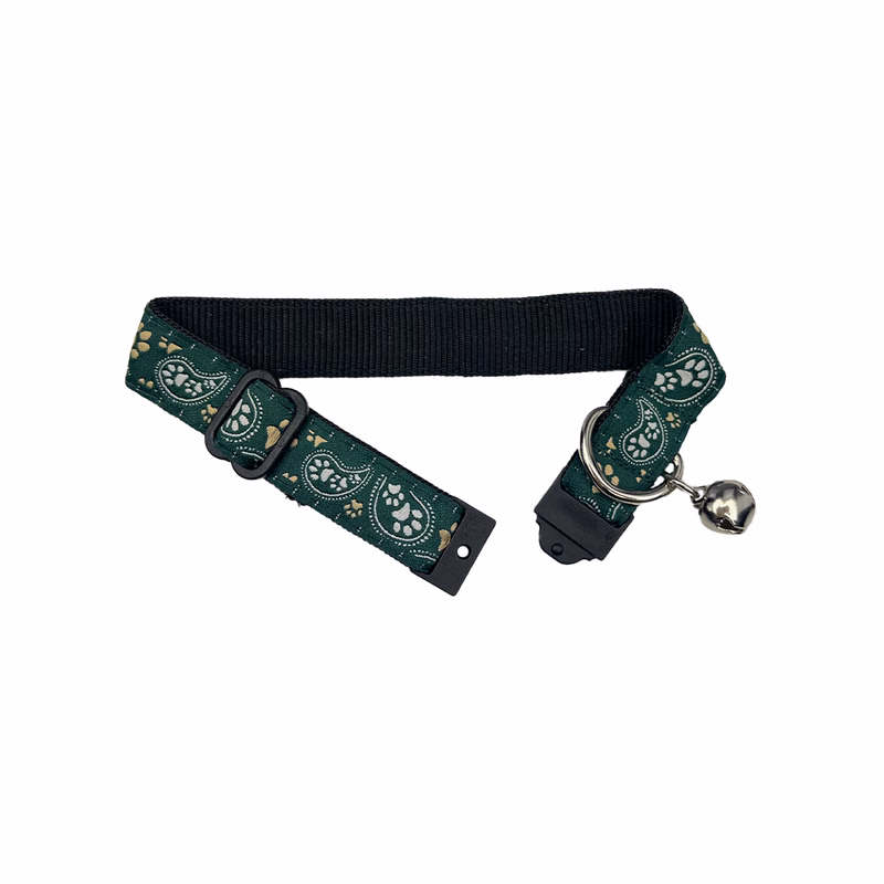 5/8" Woven Cat Collar w/ Bell - "Elite" Weave