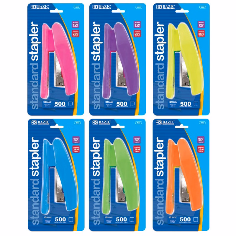 Staplers - Standard Assorted Colors