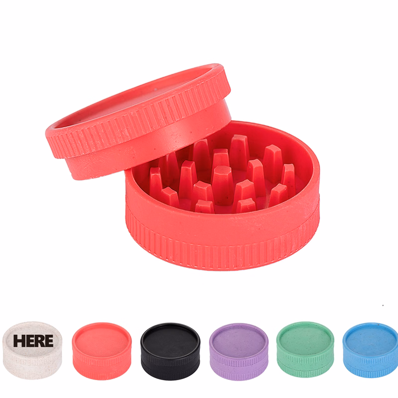 Two-Layer Degradable Plastic Manual Tobacco Grinder