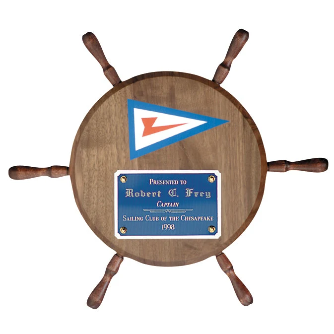 Ships Wheel Plaque 1