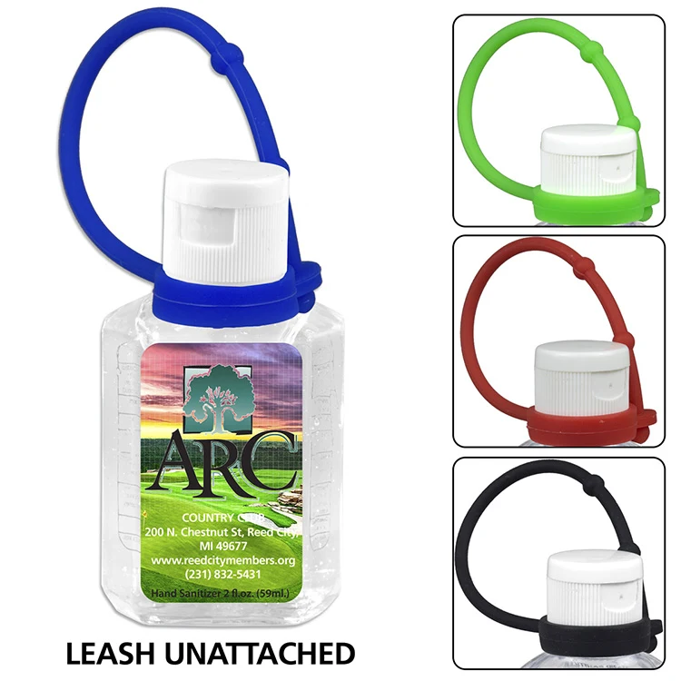 1.0 oz Compact Hand Sanitizer Antibacterial Gel in Flip-Top Squeeze Bottle with Adjustabel Silicone 1