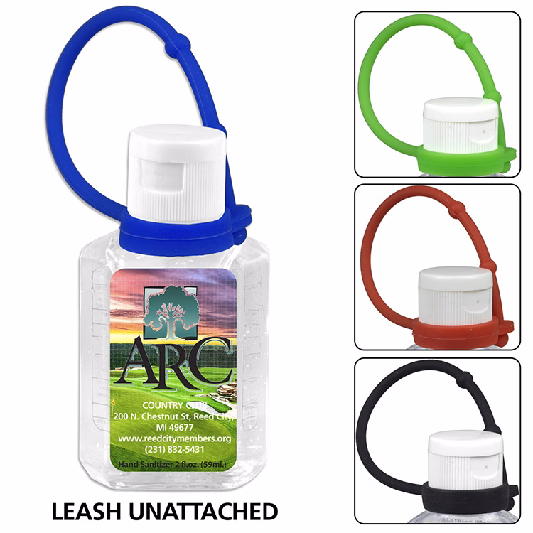 1.0 oz Compact Hand Sanitizer Antibacterial Gel in Flip-Top Squeeze Bottle with Adjustabel Silicone