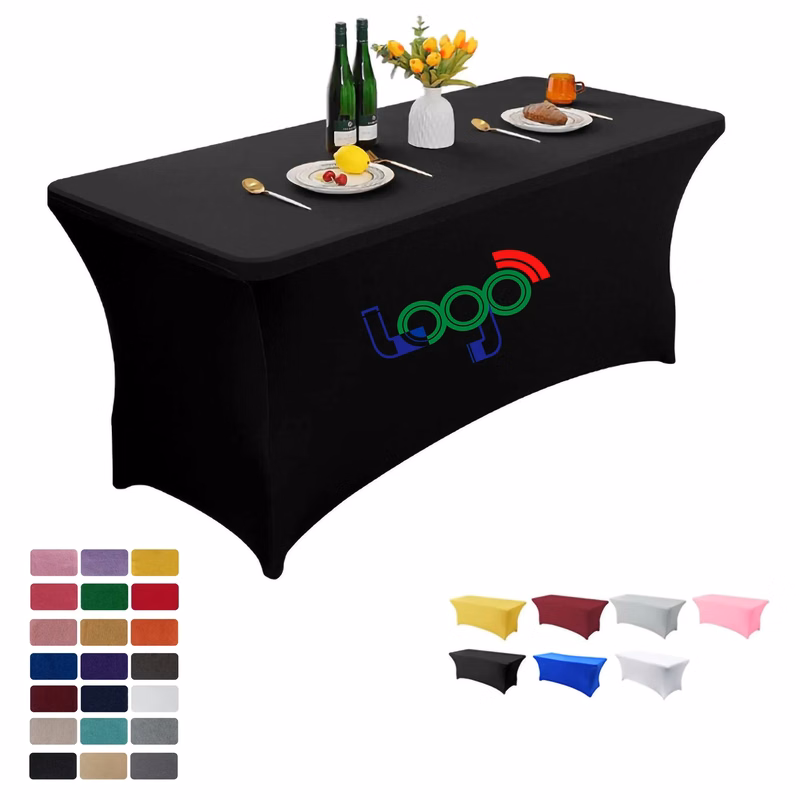 Premium 6' Full Color Dye-Sublimated Stretch Table Cover