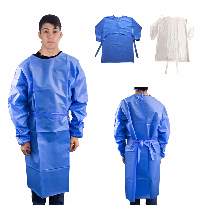 Disposable Isolation Gown With Elastic Cuff