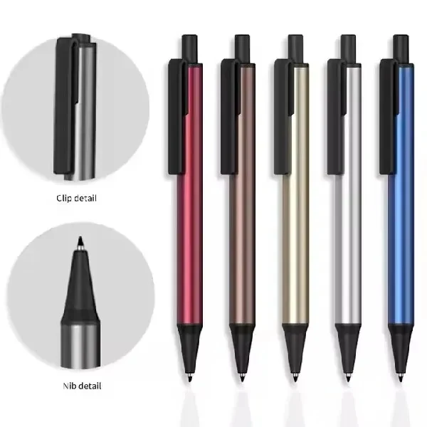 Custom Metal Ballpoint Pen — 17 Colors, Full-Color Office & Back-to-School Writing 1