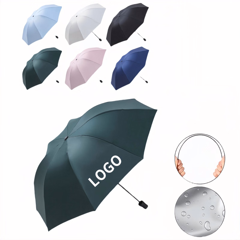 8 Bone Auto Open Folding Umbrella