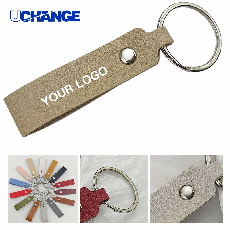Leather Keychain Accessory Elegant for Daily Carry