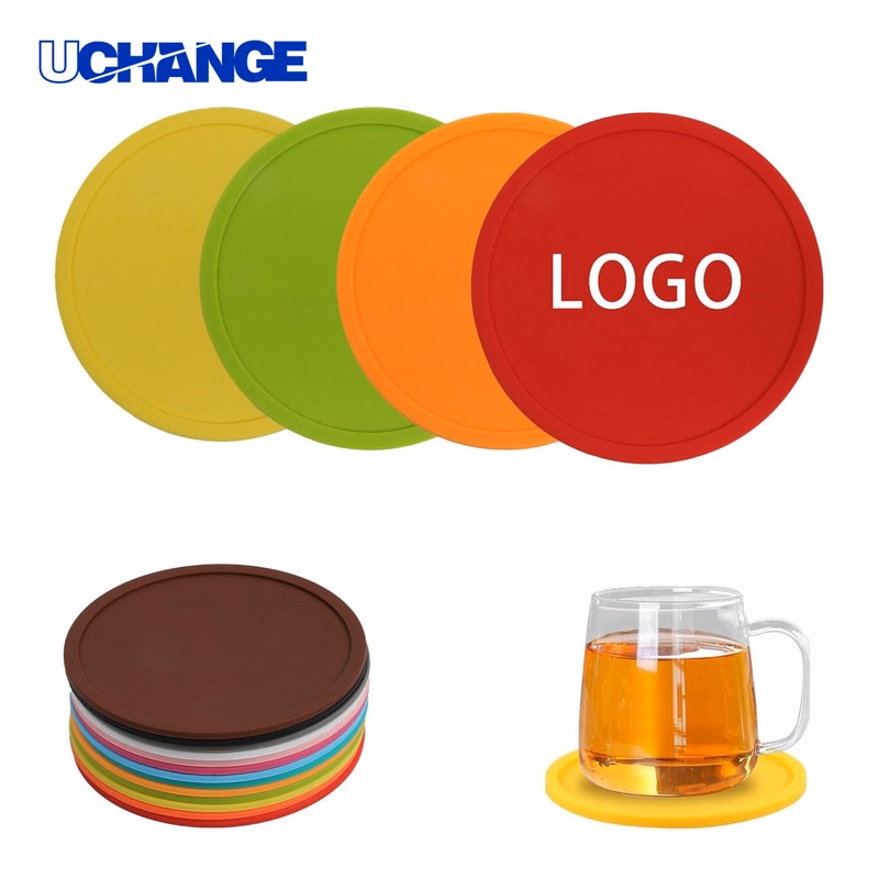 Simple Round Silicone Coaster Pad for Tea and Coffee