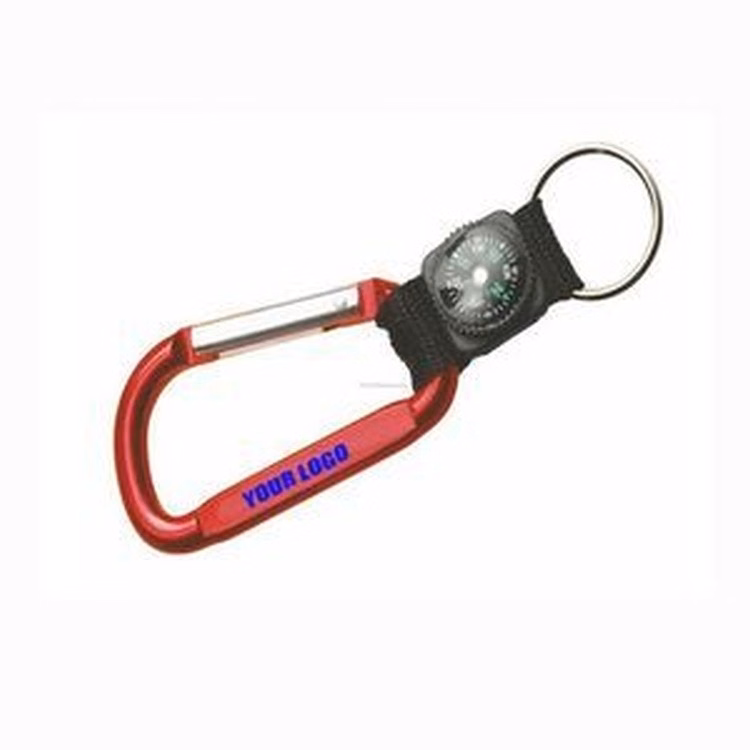 Carabiner w/ Strap & Split Ring