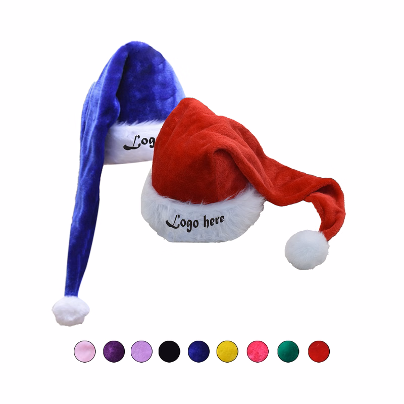 Extended Length Santa Claus Hat MOQ 50PCS