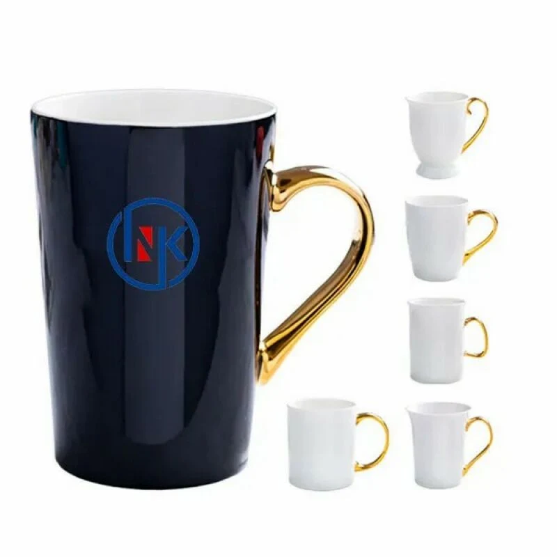 Ceramic Cup With Golden Handle 1