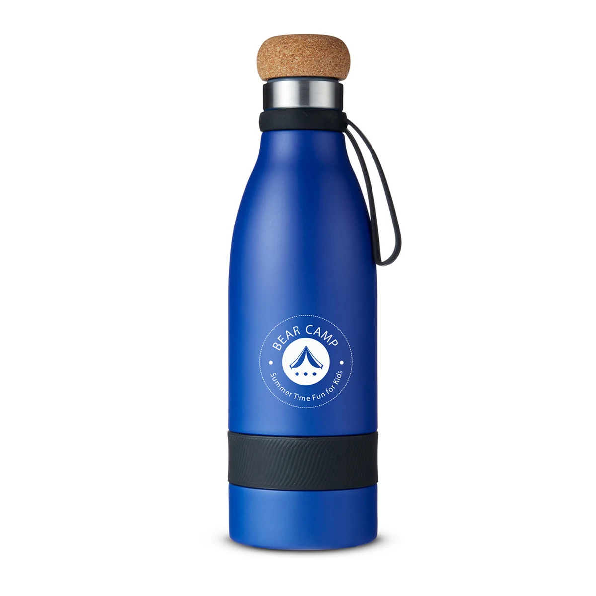 19 oz Double Wall Vacuum Insulated Bottle With Cork Lid 1