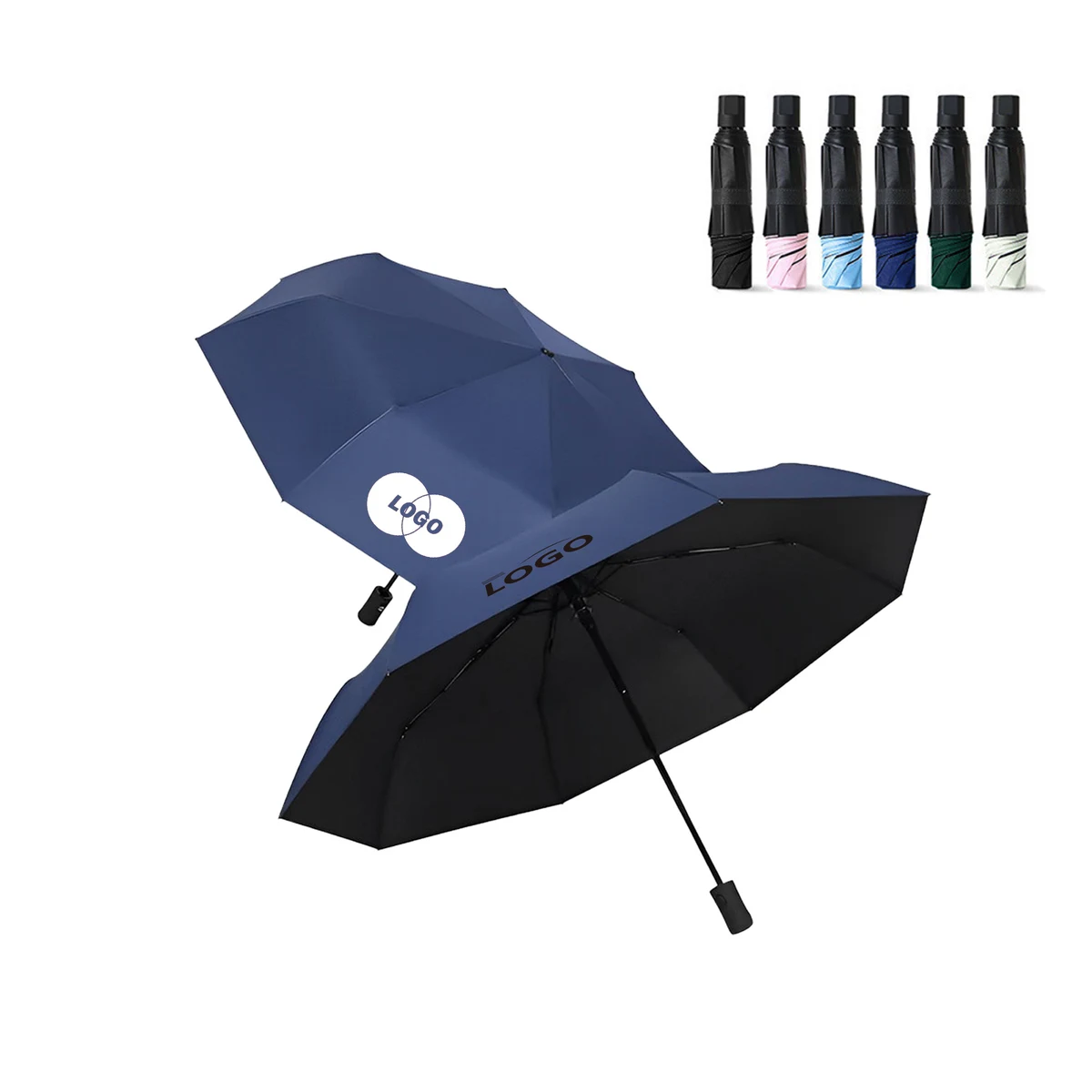 Manual 39-Inch Arc Triple-Fold UV Protection Umbrella 1