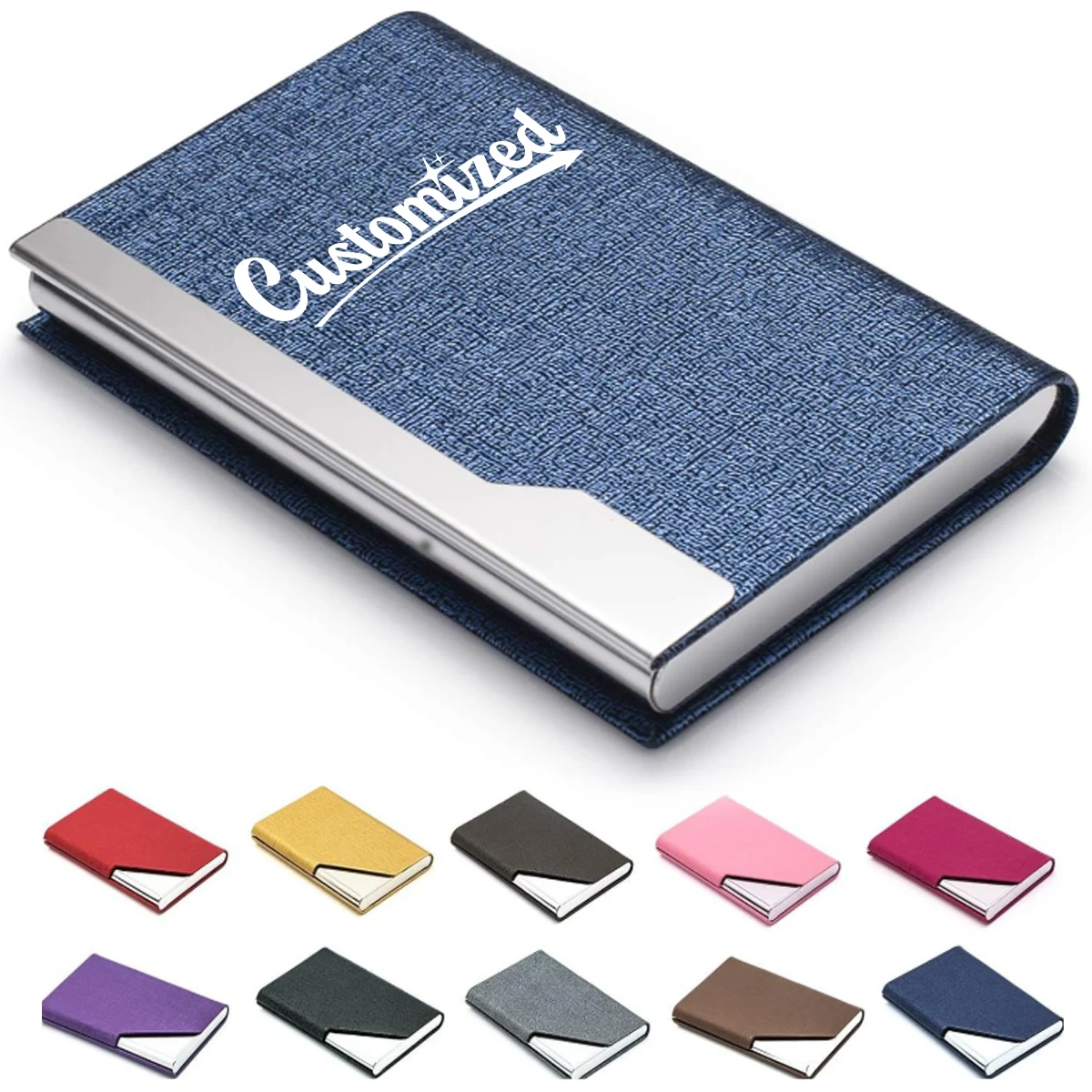 Fabric Hardcover Notebook with Diagonal Pocket Cover 1