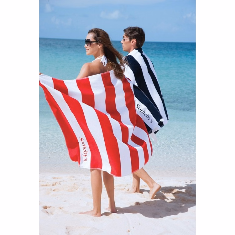 Turkish Signature Heavyweight Horizontal Cabana Stripe Beach Towel