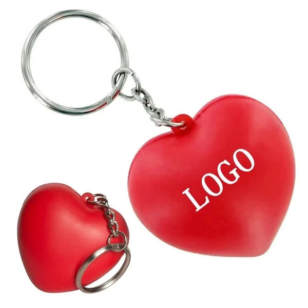 Heart Shape Stress Reliver with Keychain 1