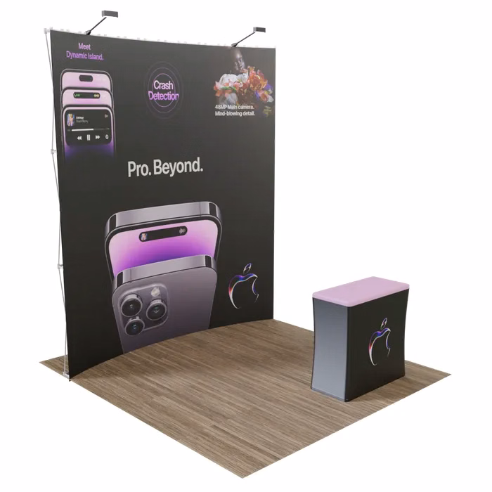 Pop Up Display Curved 10 ft