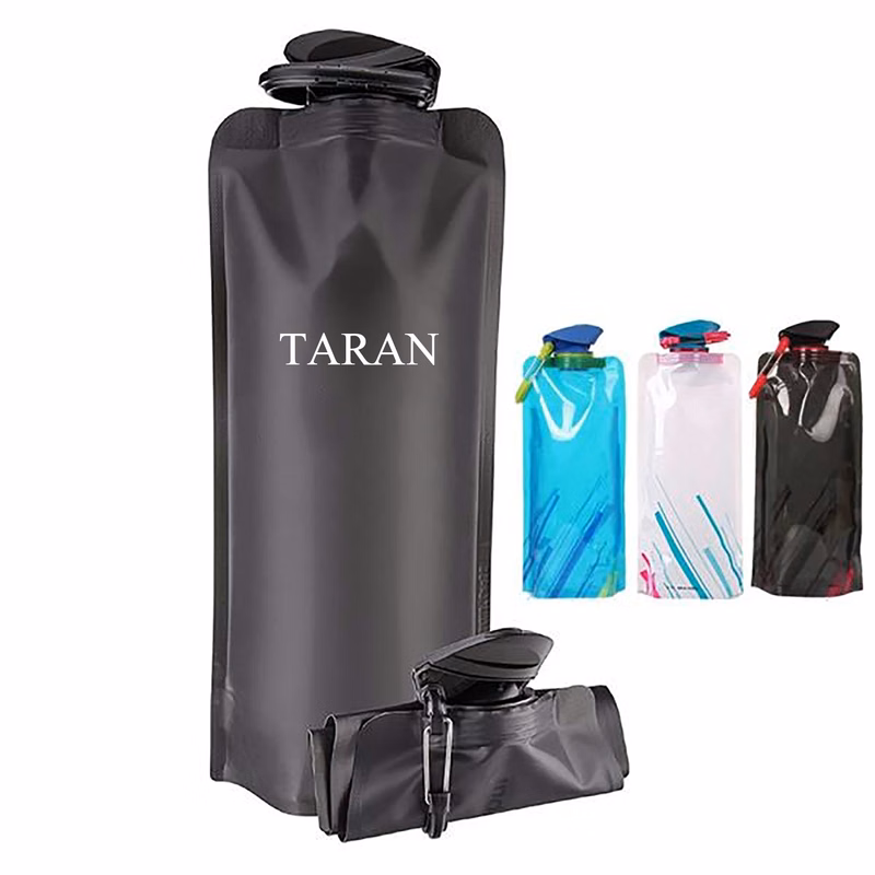Custom 24oz Collapsible Water bas With Carabiner