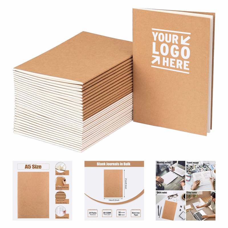8.3" x 5.5" 30 Sheets Blank Paper Sketchbook