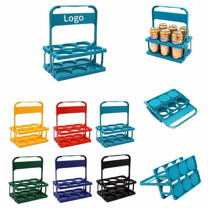 Foldable 6-pack Beer Bottle Bucket Holder