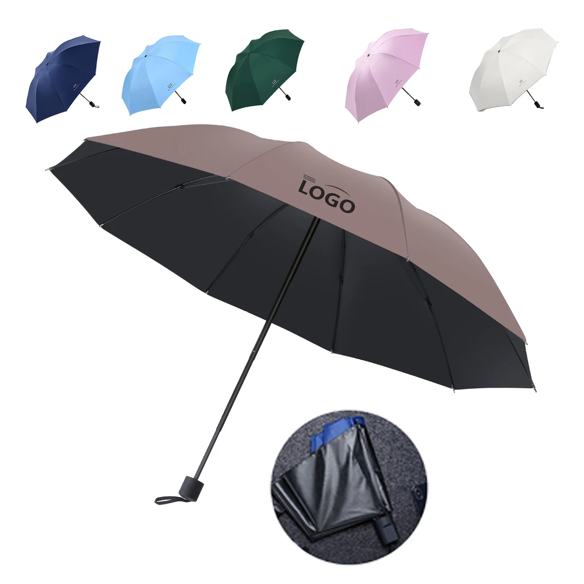 Lightweight Sun&Rain Folding Umbrella 1