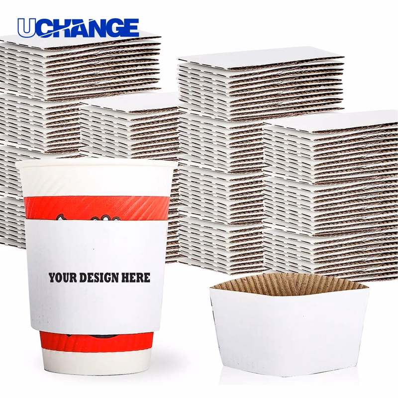 Full Color Corrugated Paper Cup Sleeve Insulator