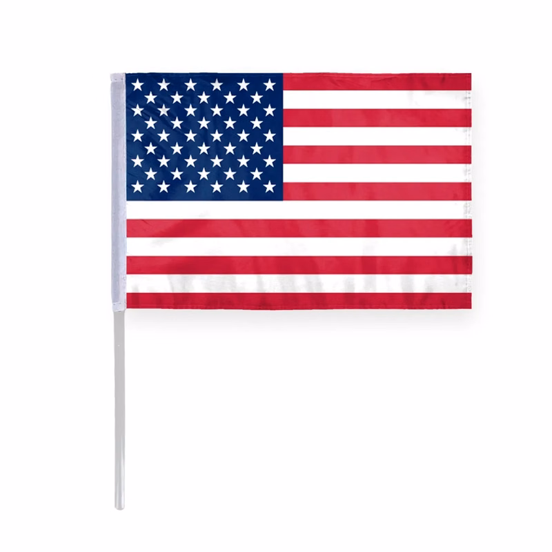 USA Printed Plastic Stick Flags