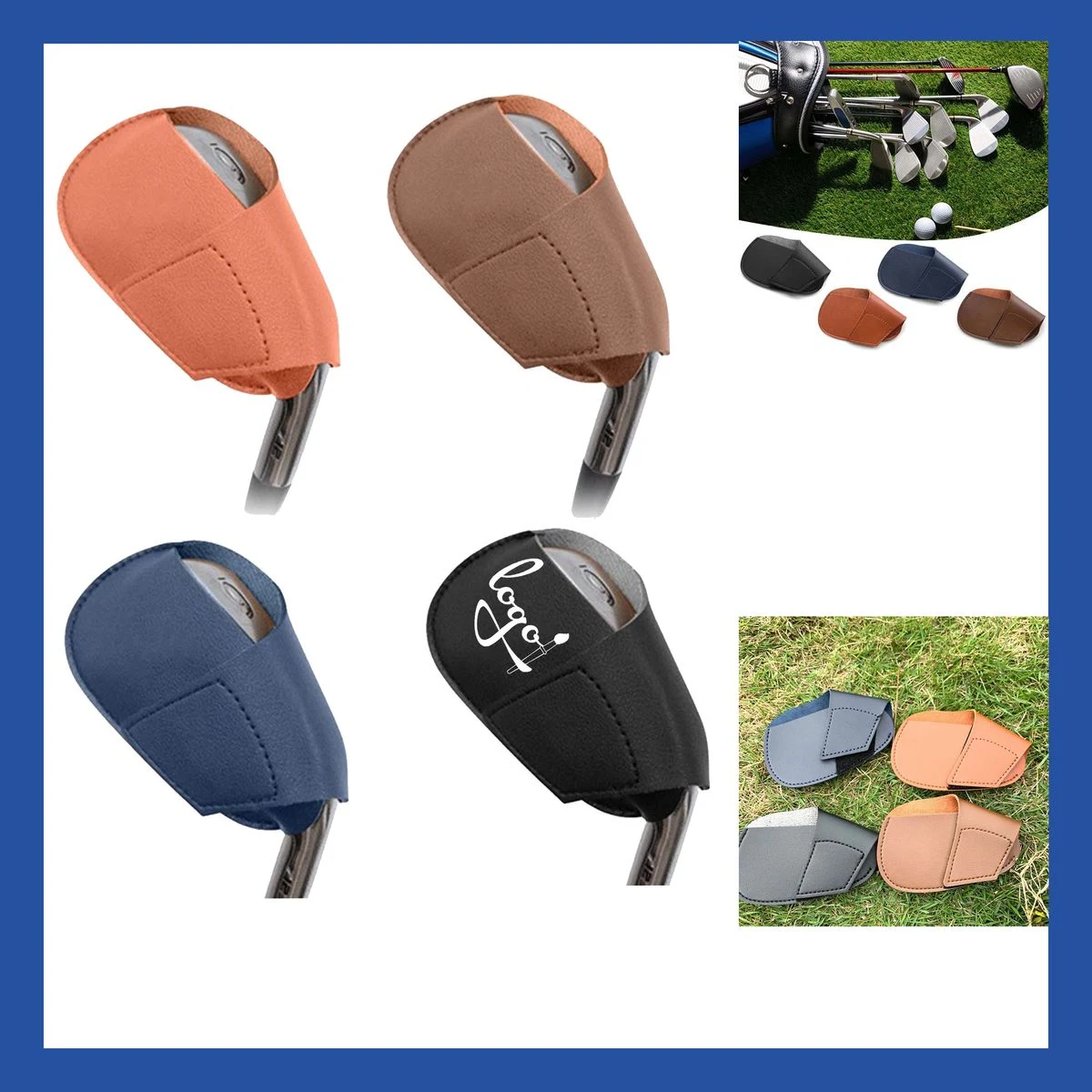 Single Leather Golf Club Headcover 1