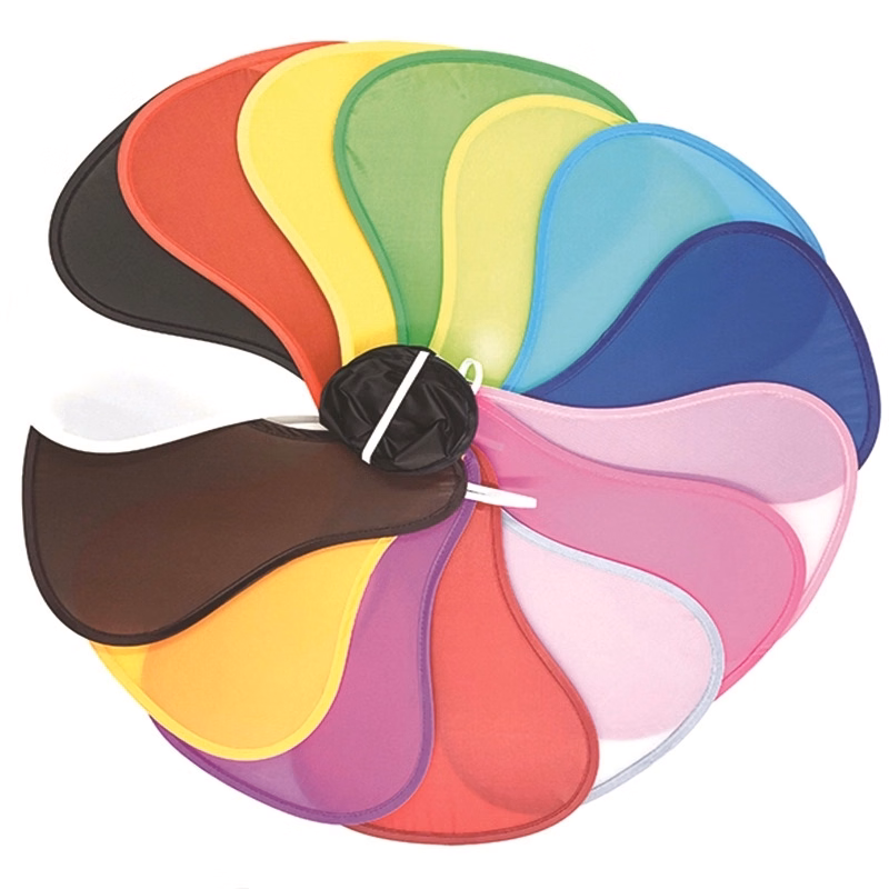 Handheld Foldable Polyester Fans for Outdoor Games