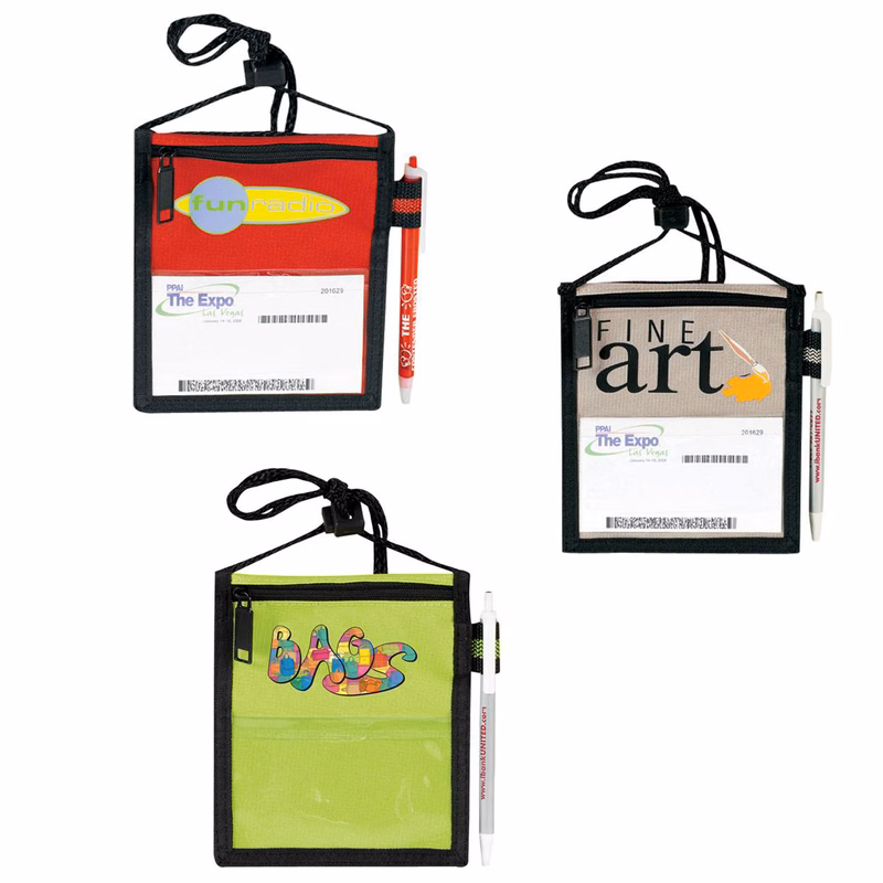 Polyester 300D Ripstock Neck Wallet