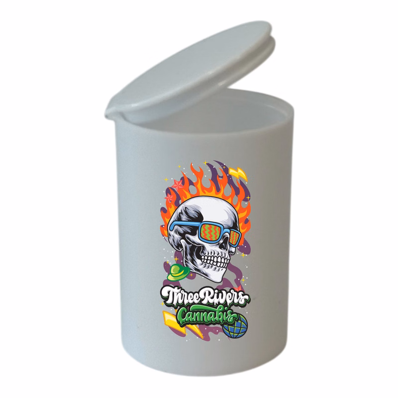 Custom Plastic POP Top 2 Gram Container – Direct Print