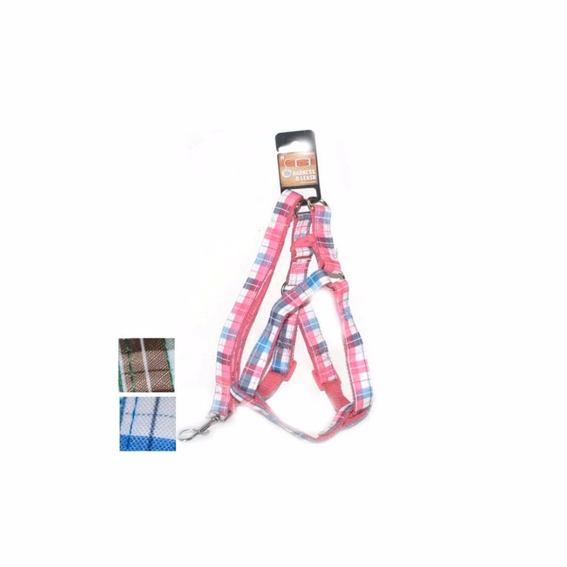 Plaid Harness & Leash Sets - Assorted Medium