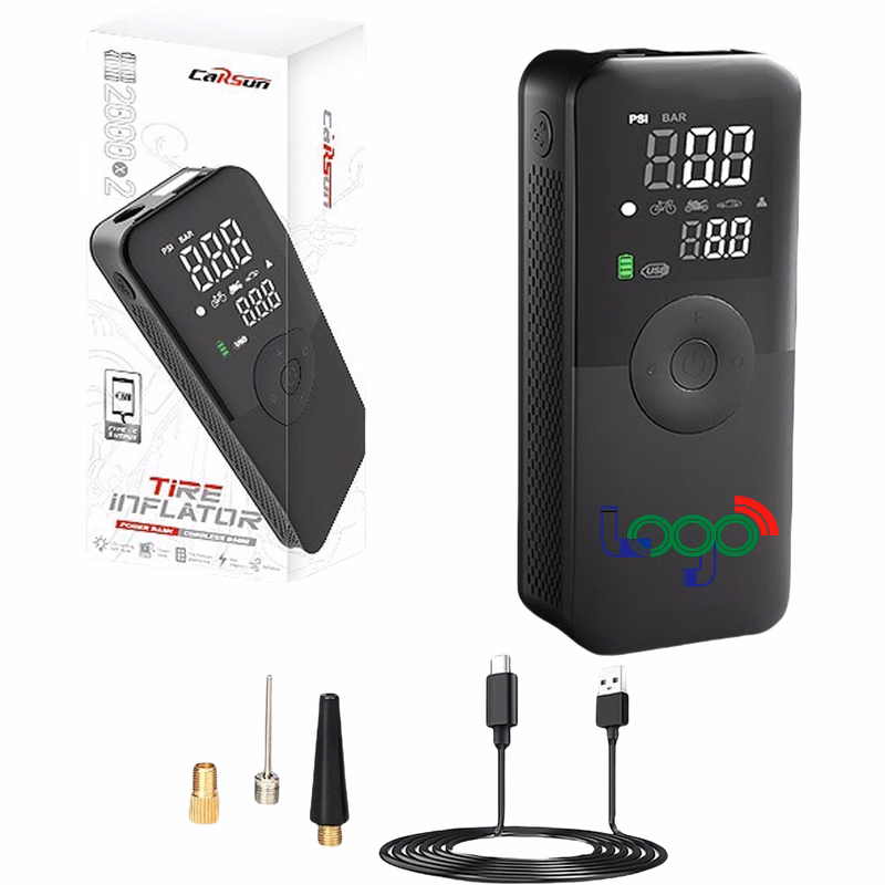 Portable Inflator Pump With LED Light MOQ10