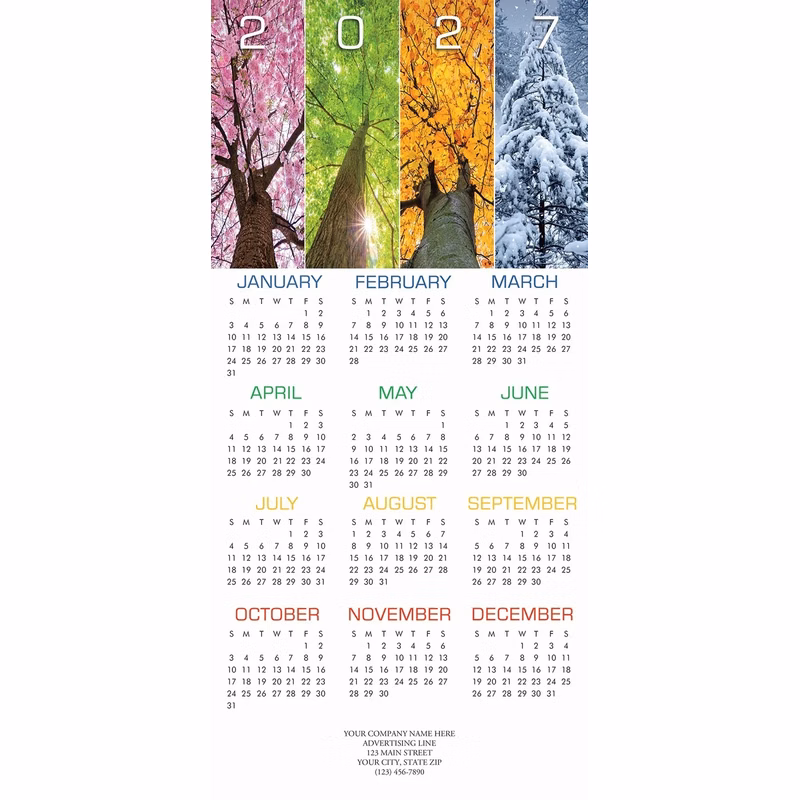 Yearlong Wishes Calendar Cards