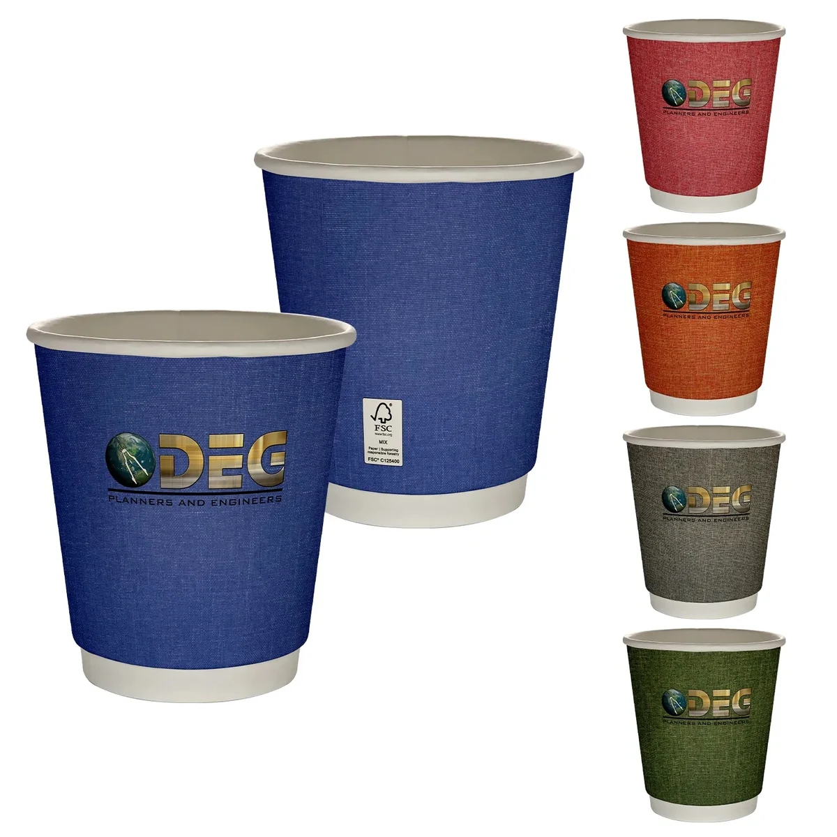10 oz Full Color Ridge Insulated Paper Cup 1