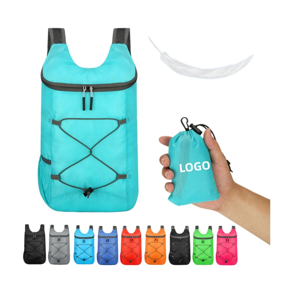 Waterproof Foldable Nylon Hiking Backpack 1
