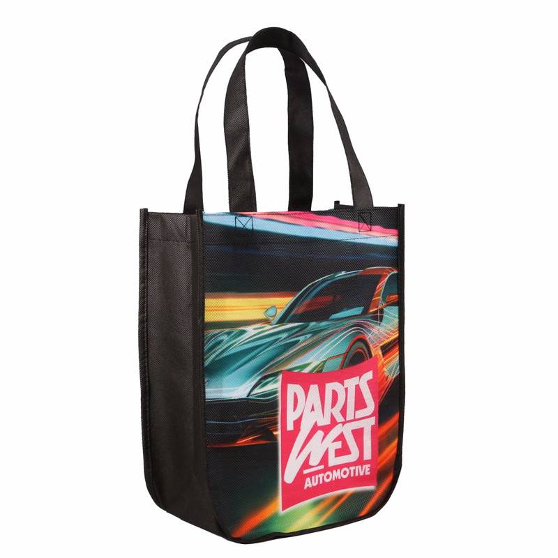 Yuma Sublimated Non-Woven Curve Bottom Tote Bag