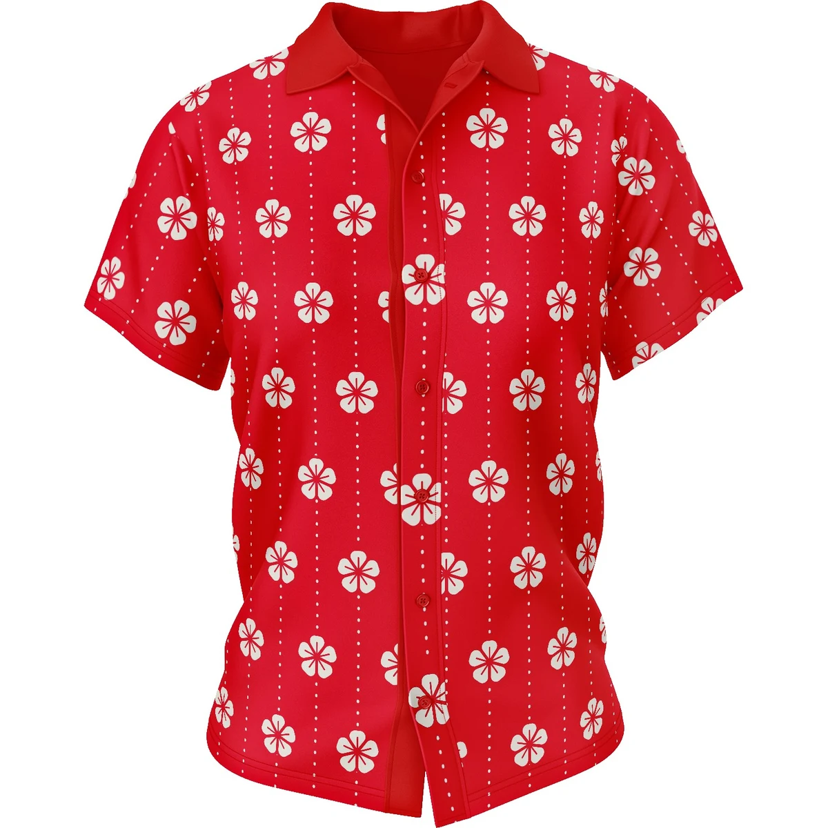 Women's Full Dye Sublimation Upf 50+ Hawaiian Shirt - 140Gsm 1