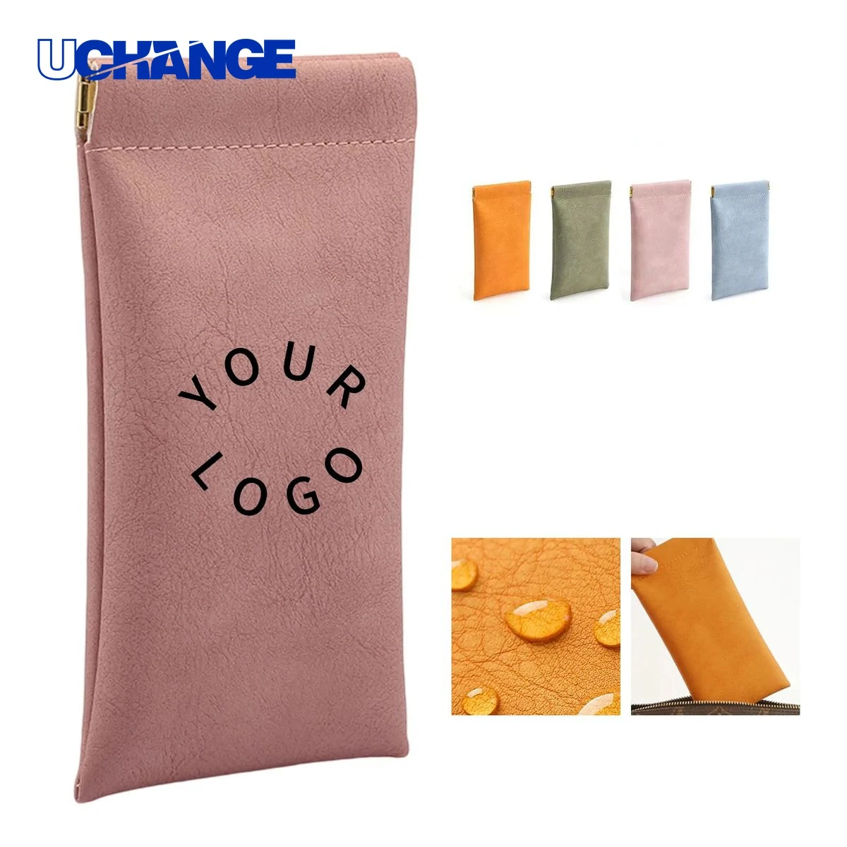Durable PU Leather Eyewear Pouch 1