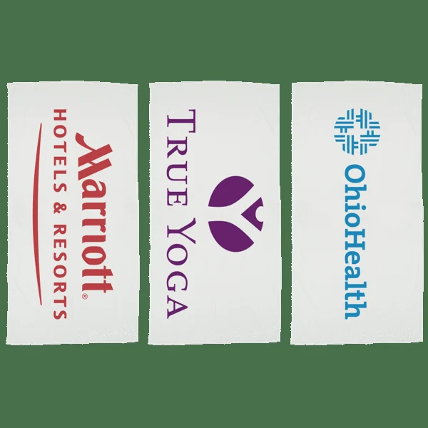 Basic Weight White Beach Towel 1
