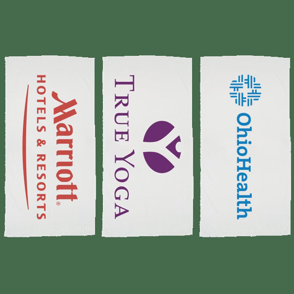 Basic Weight White Beach Towel