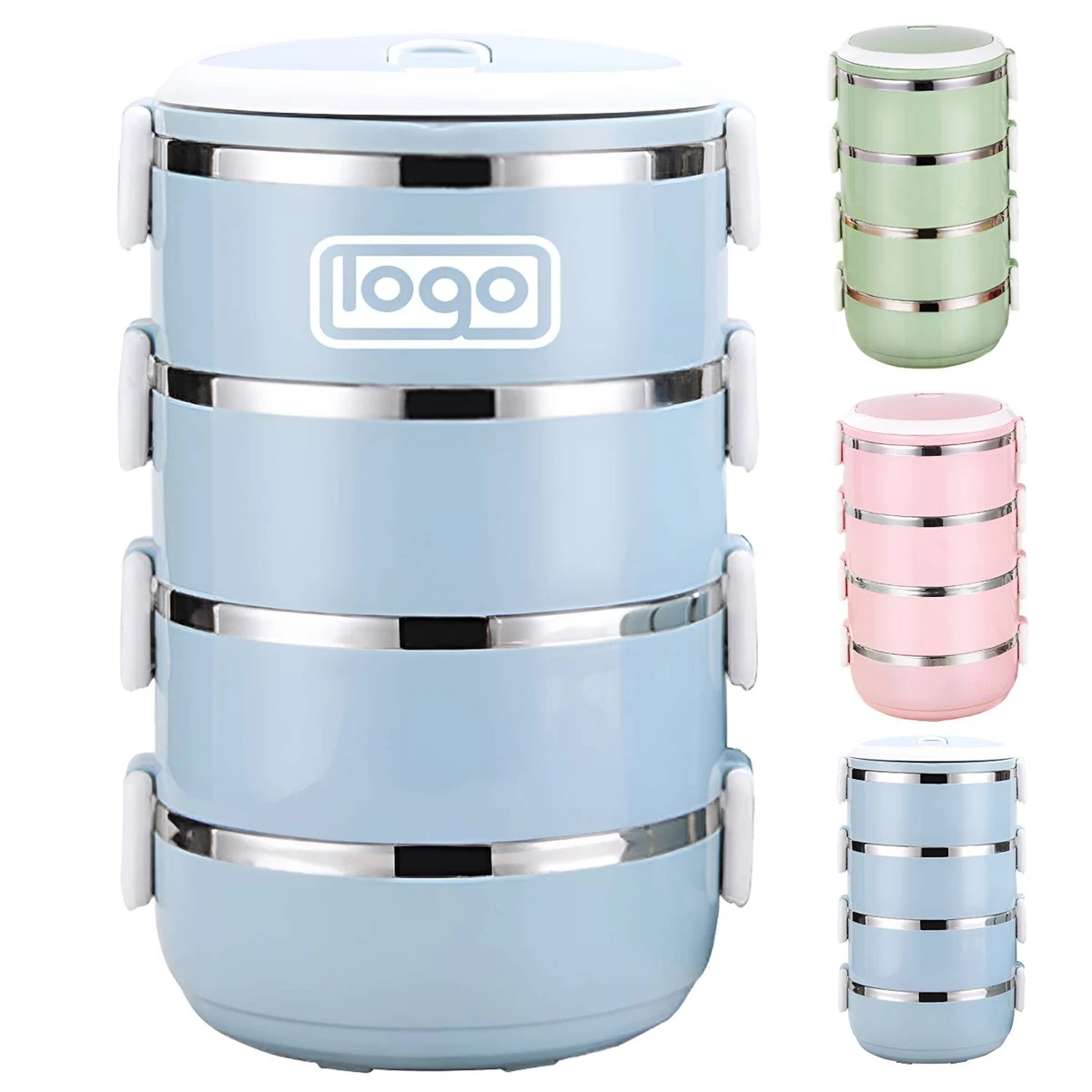 Multi-layer Round Insulated Lunch Box 1