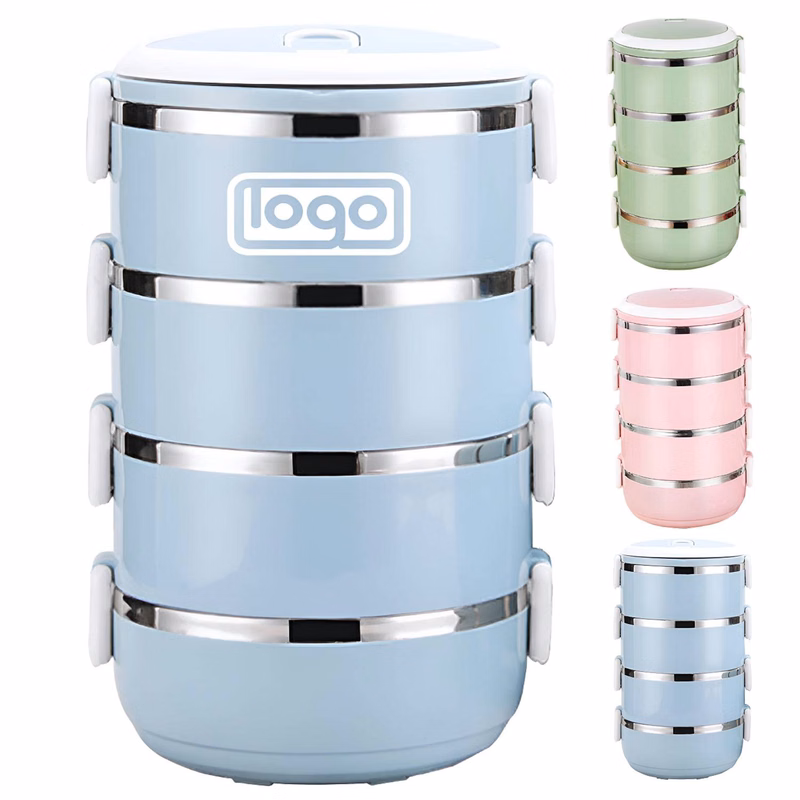 Multi-layer Round Insulated Lunch Box
