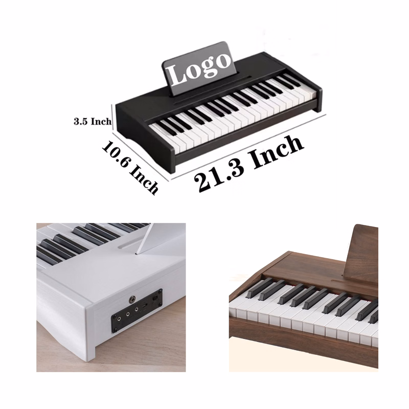 Portable 37 - Key Wooden Teaching Piano for Young Learners