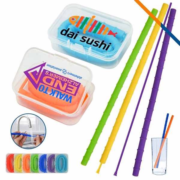 Pacers Silicone Straws for Commutes, Fitness and Travel