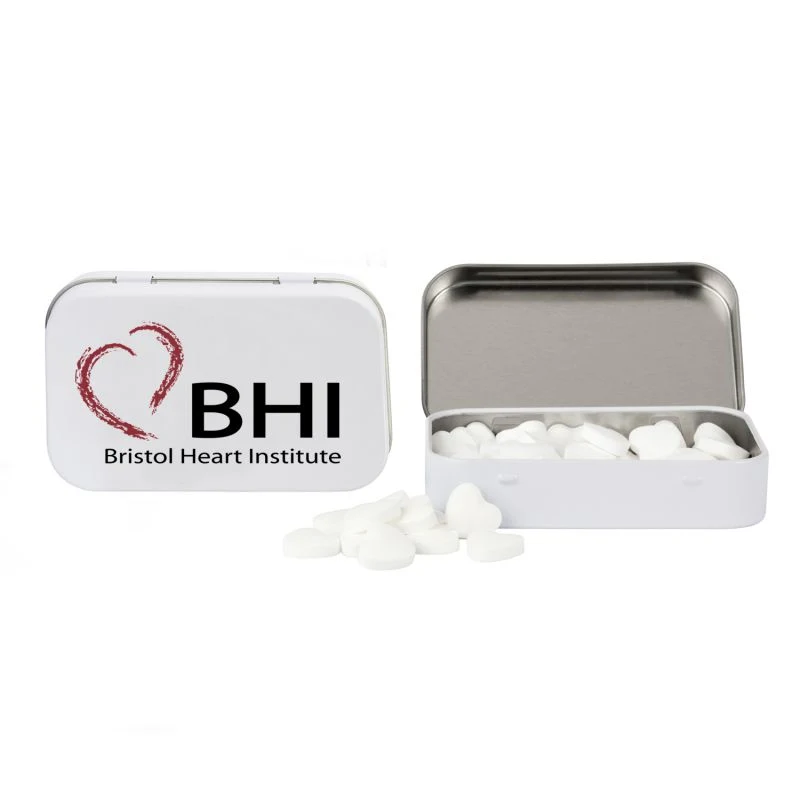 Rectangular Tin with Heart Shaped Mints 1